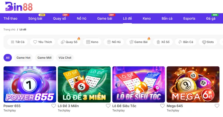 Sảnh Cược Lô Đề Bin88 Với Đa Dạng Trò Chơi Chiến Thuật Cực Hay