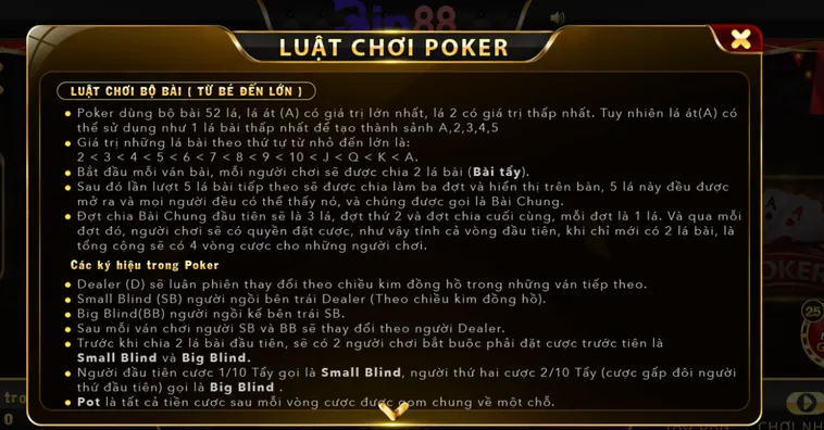 Poker Tại Bin88 Đỉnh Cao Đấu Trí Đẳng Cấp Thế Giới Cho Mọi Game Thủ