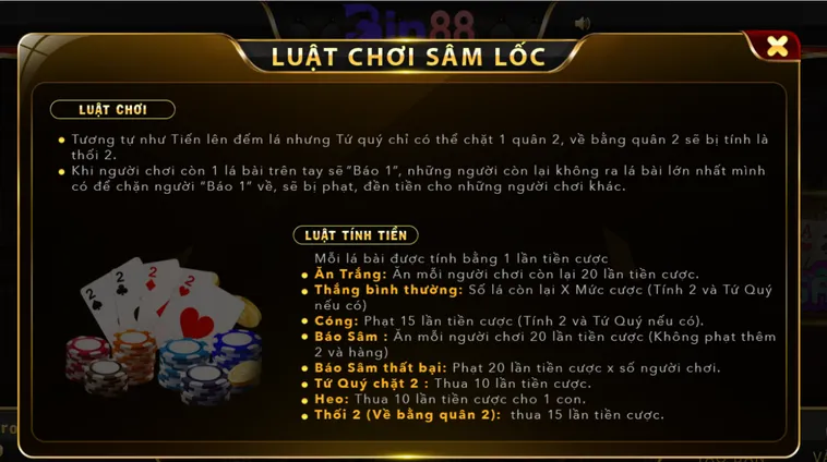 Sâm Lốc Tại Bin88 Sân Chơi Dân Gian Đỉnh Cao Cho Cộng Đồng Bài Thủ